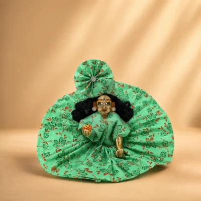 laddu gopal summer cotton dress mint green front