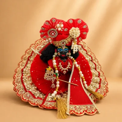red laddu gopal dress front view