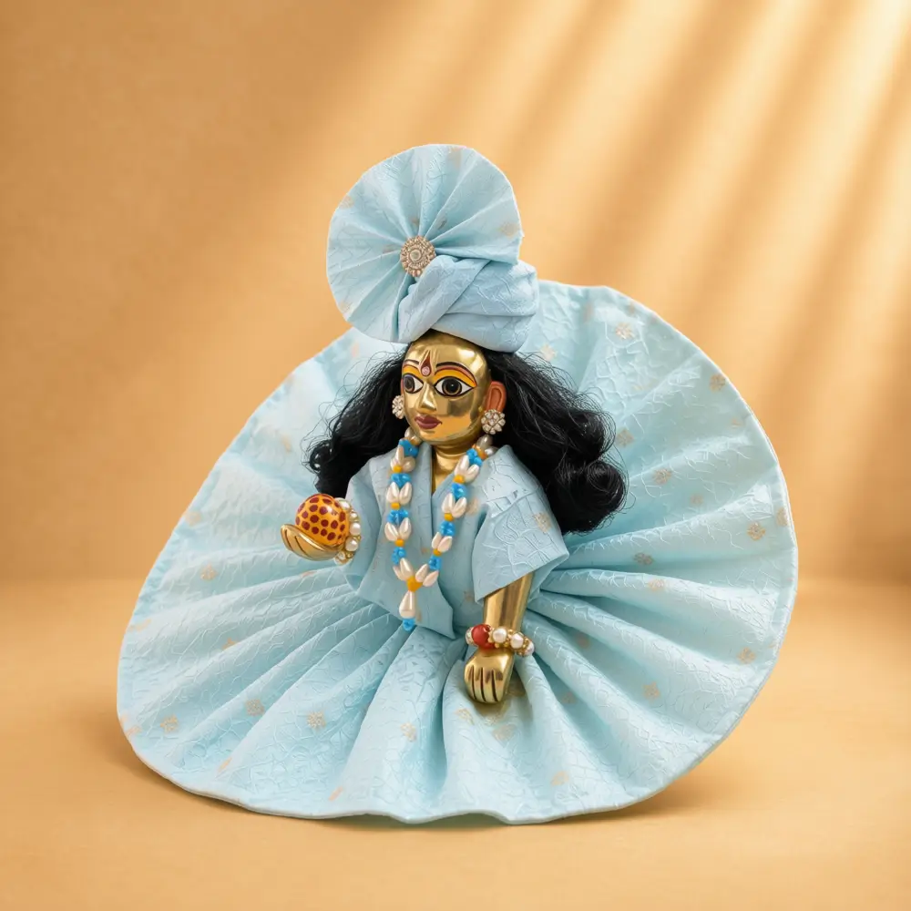 sky blue laddu gopal dress side