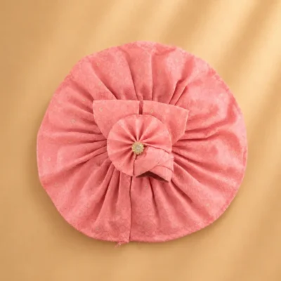 pink cotton poshak flat lay