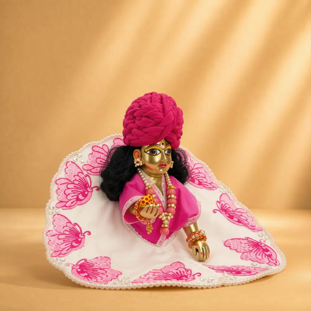 white pink krishna summer dress