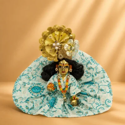sky blue laddu gopal summer dress