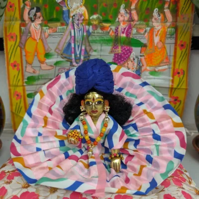 laddu gopal summer dress in multicolour