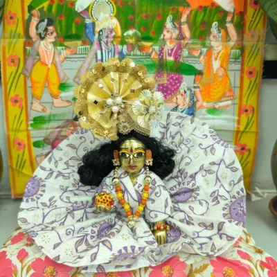 Laddu Gopal Summer Poshak in Purple