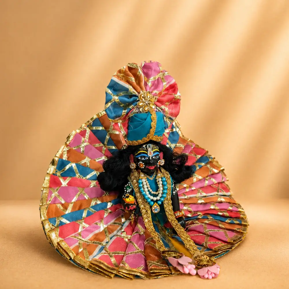 laddu gopal dress gota patti side view