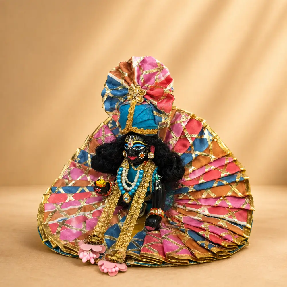 multicolor laddu gopal poshak front view
