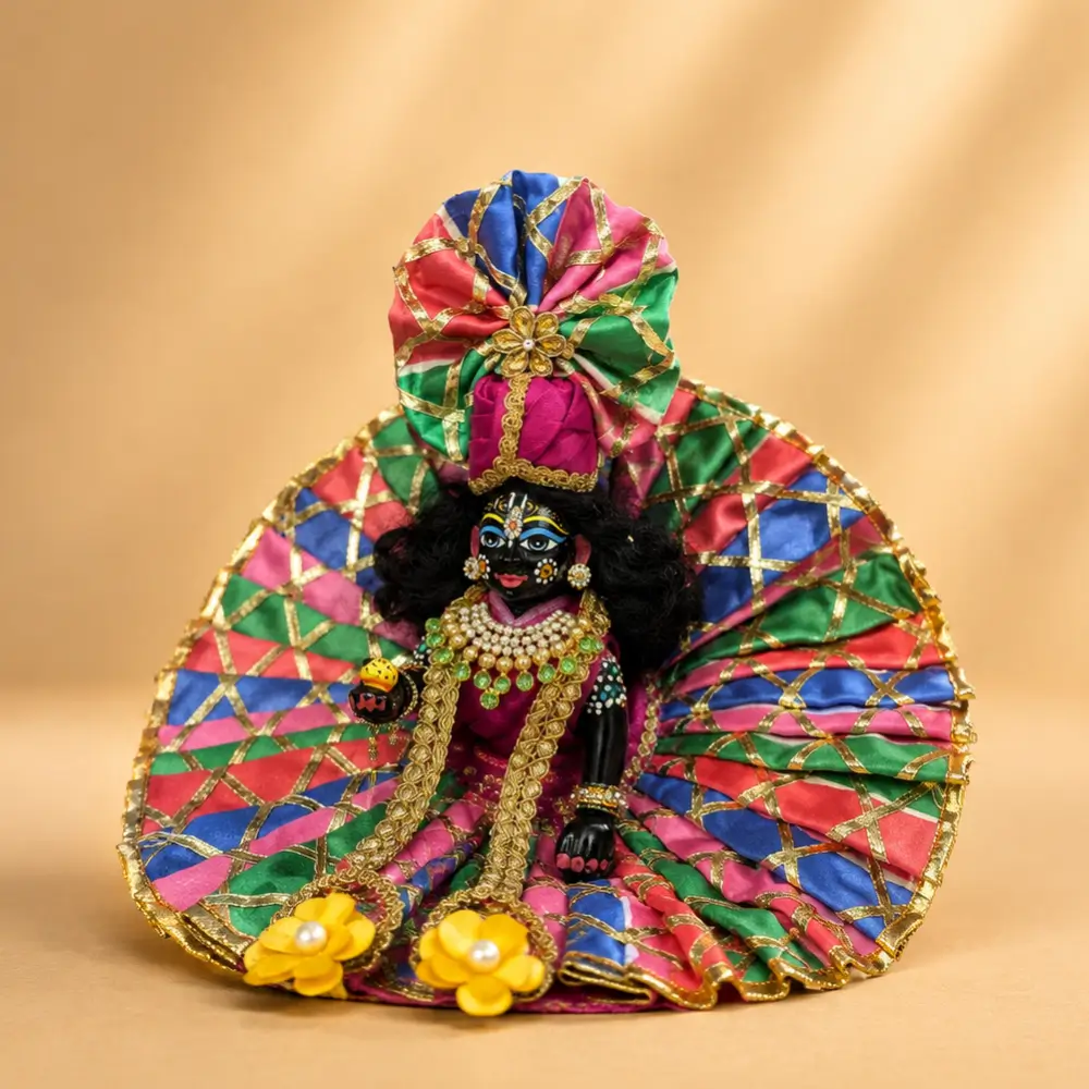 multicolor krishna ji designer dress