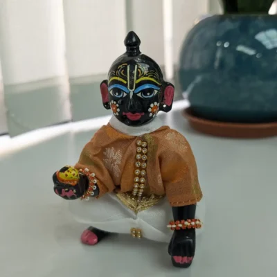 Mahashringar Laddu Gopal Kangan with Red Stone for Size 1