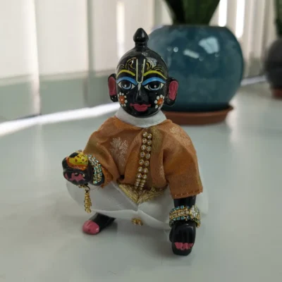 Mahashringar Laddu Gopal Bangles with Blue Stone & Diamond Design For Size 0 5