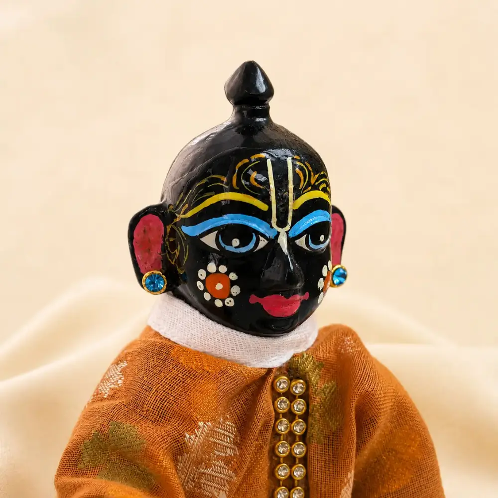 Laddu Gopal Bali Thakur Ji Jewellery Blue Stone Earrings